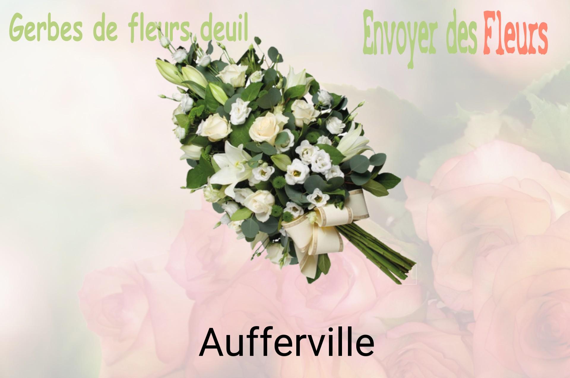 Gerbe de fleurs de deuil livrée à Aufferville